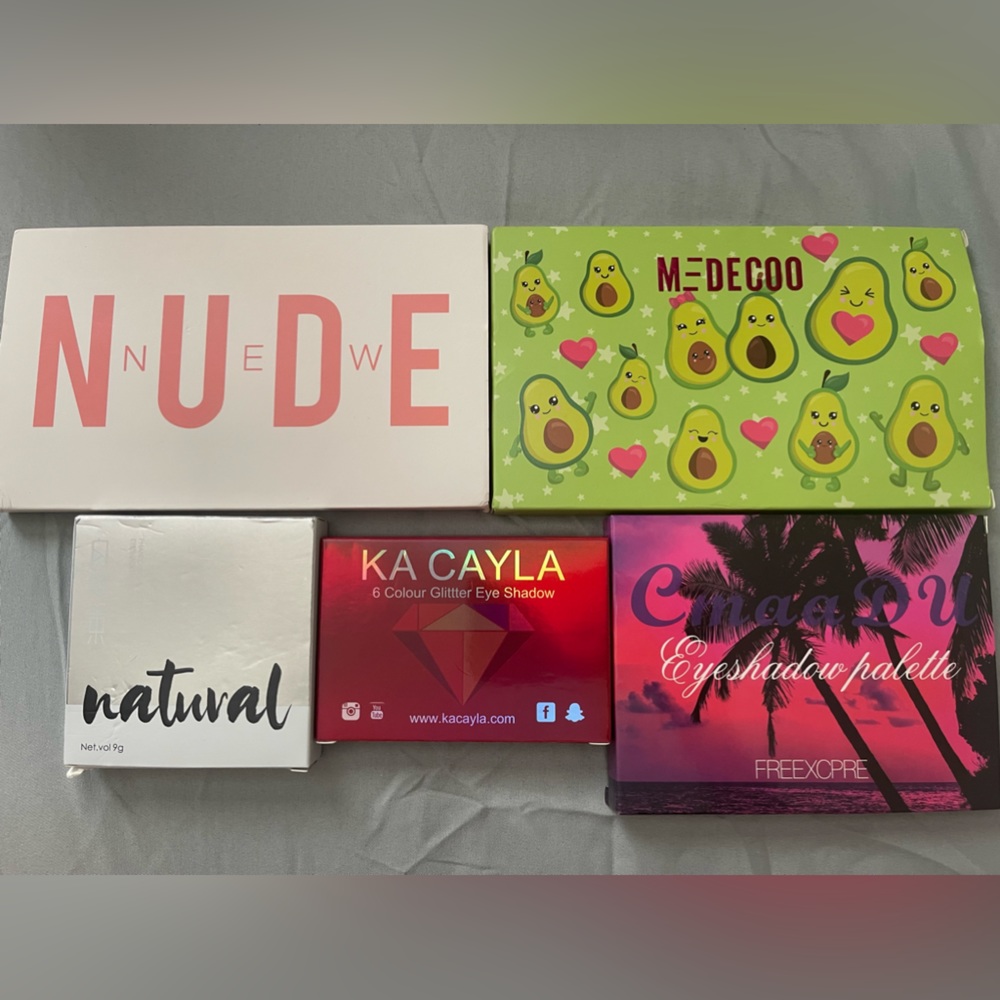 5 eyeshadow pallets bran new (bundle)